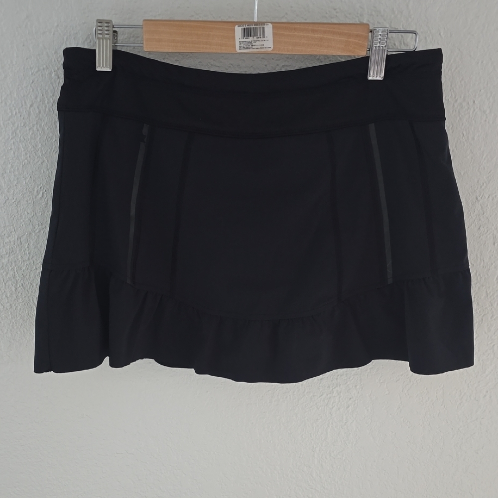 Athleta Black Mini Skirt With Built In Shorts